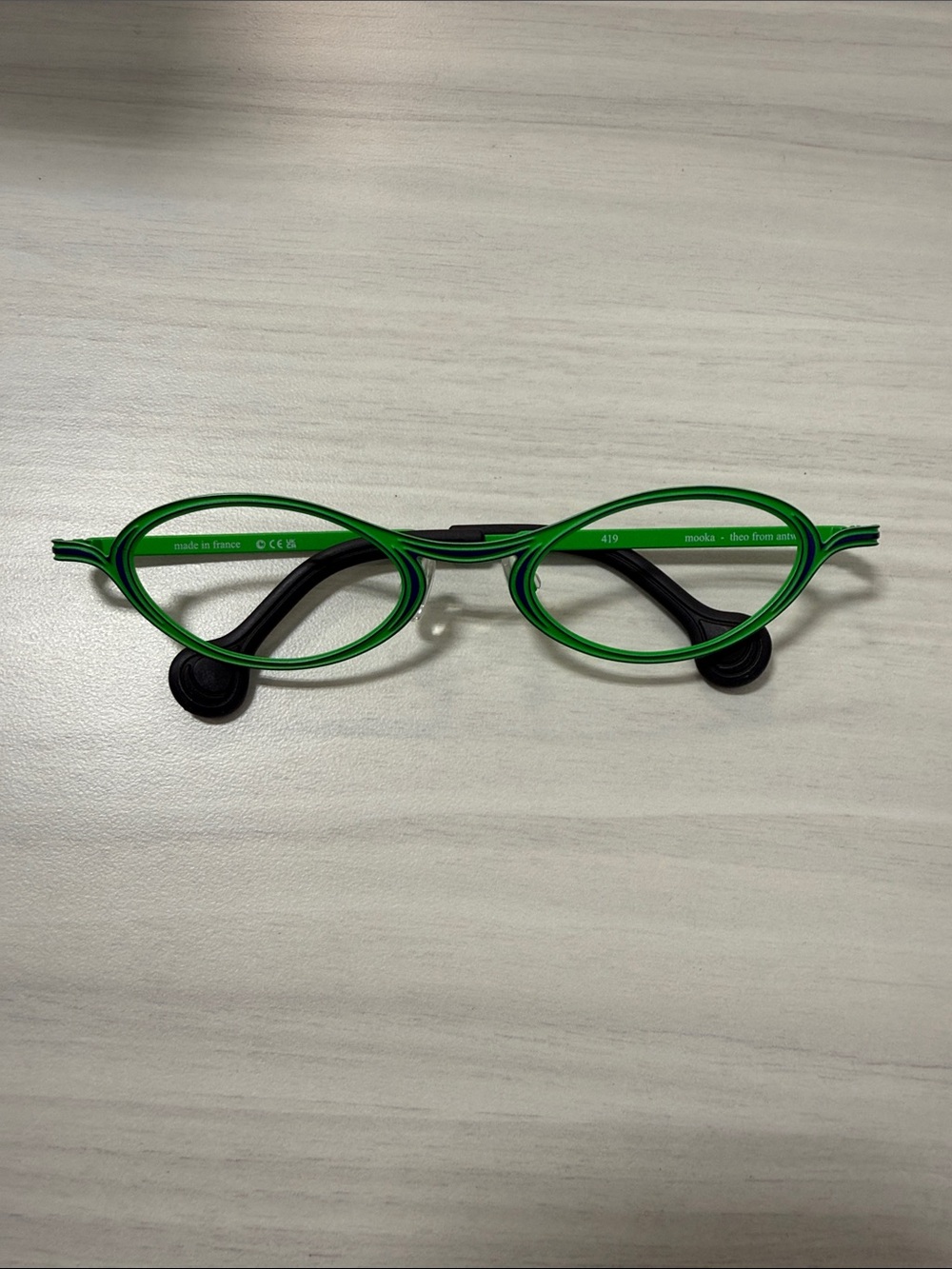 Theo from Antwerp Mooka frame no lenses included frame
